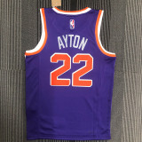21-22 Suns AYTON #22 Purple 75th Anniversary Top Quality Hot Pressing NBA Jersey