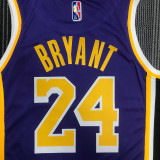 21-22 Lakers BRYANT #24 Purple Trapeze Edition Top Quality Hot Pressing NBA Jersey
