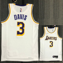 21-22 Lakers DAVIS #3 White 75th Anniversary Top Quality Hot Pressing NBA Jersey