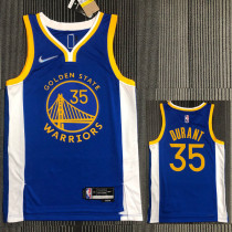 21-22 Warriors DURANT #35 Blue 75th Anniversary Top Quality Hot Pressing NBA Jersey