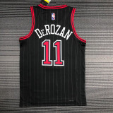 21-22 Bulls DEROZAN #11 Black Trapeze Edition Top Quality Hot Pressing NBA Jersey