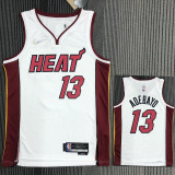 21-22 Heat ADEBAYO #13 White 75th Anniversary Top Quality Hot Pressing NBA Jersey