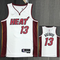 21-22 Heat ADEBAYO #13 White 75th Anniversary Top Quality Hot Pressing NBA Jersey