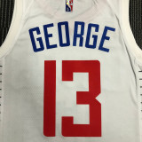 21-22 Clippers GEORGE #13 White 75th Anniversary Top Quality Hot Pressing NBA Jersey