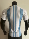 22-23 Argentina Home World Cup Player Version Soccer Jersey 2星
