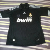 2009-2010 RMA Away Black Retro Soccer Jersey