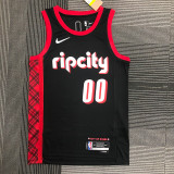 21-22 Trail Blazers ANTHONY #00 Black City Edition Top Quality Hot Pressing NBA Jersey
