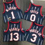 21-22 Rockets GREEN #0 Dark blue City Edition Top Quality Hot Pressing NBA Jersey