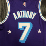 21-22 Lakers ANTHONY #7 Purple City Edition Top Quality Hot Pressing NBA Jersey