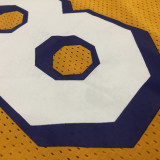 Lakers BRYANT # 8 Yellow MitchellNess Retro Jerseys