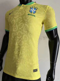 22-23 Brazil Home World Cup Player Version Soccer Jersey