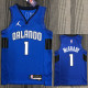 21-22 Magic McGRADY #1 Blue Trapeze Edition Top Quality Hot Pressing NBA Jersey