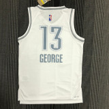 21-22 OKC GEORGE #13 White City Edition Top Quality Hot Pressing NBA Jersey