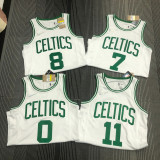 21-22 Celtics TATUM #0 White 75th Anniversary Top Quality Hot Pressing NBA Jersey