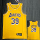 21-22 Lakers HOWARD #39 Yellow 75th Anniversary Top Quality Hot Pressing NBA Jersey