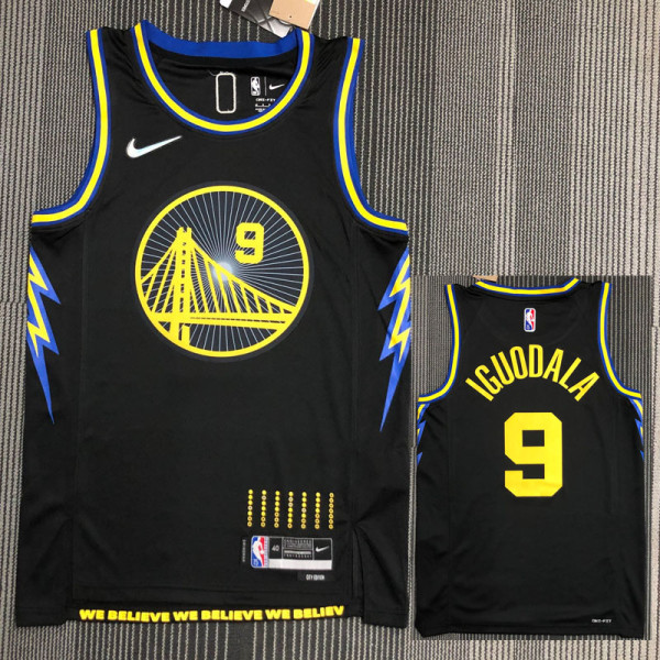 21-22 Warriors IGUODALA #9 Black City Edition Top Quality Hot Pressing NBA Jersey