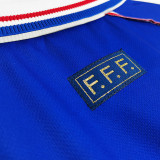 1998 France Home Retro Soccer Jersey(右胸带小字)