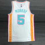 21-22 Sa Spurs MURRAY #5 White City Edition Top Quality Hot Pressing NBA Jersey