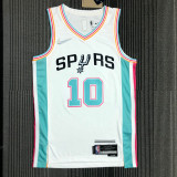 21-22 Sa Spurs DEROZAN #10 White City Edition Top Quality Hot Pressing NBA Jersey