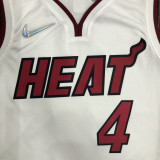 21-22 Heat OLADIPO #4 White 75th Anniversary Top Quality Hot Pressing NBA Jersey