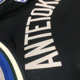 22-23 BUCKS ANTETOKOUNMPO #34 Black Top Quality Hot Pressing NBA Jersey (Trapeze Edition)