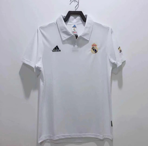 2002-2003 RMA Home Retro Soccer Jersey 欧冠版