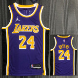 21-22 Lakers BRYANT #24 Purple Trapeze Edition Top Quality Hot Pressing NBA Jersey
