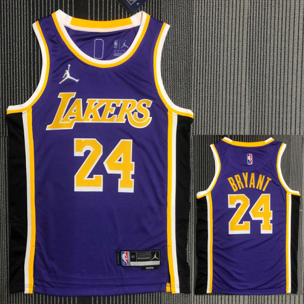 21-22 Lakers BRYANT #24 Purple Trapeze Edition Top Quality Hot Pressing NBA Jersey