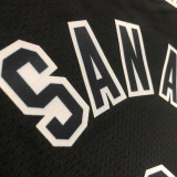 22-23 SA Spurs LEONARD #2 Black Top Quality Hot Pressing NBA Jersey (Retro Logo)