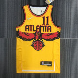 21-22 Hawks YOUNG #11 Yellow City Edition Top Quality Hot Pressing NBA Jersey