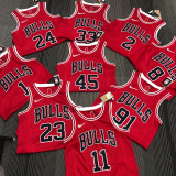 21-22 Bulls CARUSO #6 Red 75th Anniversary Top Quality Hot Pressing NBA Jersey