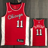 21-22 Bulls DEROZAN #11 Red City Edition Top Quality Hot Pressing NBA Jersey