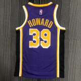 21-22 Lakers HOWARD #39 Purple Trapeze Edition Top Quality Hot Pressing NBA Jersey