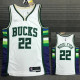 21-22 Bucks MIDDL ETON #22 White City Edition Top Quality Hot Pressing NBA Jersey