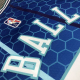 21-22 Hornets BALL#2 Blue City Edition Top Quality Hot Pressing NBA Jersey