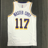 21-22 Lakers MASTER CHIEF #117 White 75th Anniversary Top Quality Hot Pressing NBA Jersey (X-BOX联名款)