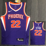 21-22 Suns AYTON #22 Purple 75th Anniversary Top Quality Hot Pressing NBA Jersey