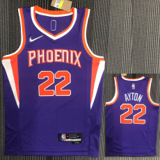 21-22 Suns AYTON #22 Purple 75th Anniversary Top Quality Hot Pressing NBA Jersey