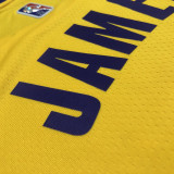 21-22 Lakers JAMES #6 Yellow Top Quality Hot Pressing NBA Jersey