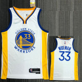 21-22 Warriors WISEMAN #33 White 75th Anniversary Top Quality Hot Pressing NBA Jersey