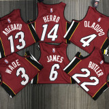 21-22 Heat BUTLER #22 Red 75th Anniversary Trapeze Edition Top Quality Hot Pressing NBA Jersey