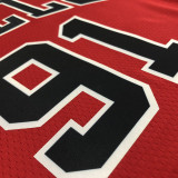 21-22 Bulls RODMAN #91 Red 75th Anniversary Top Quality Hot Pressing NBA Jersey