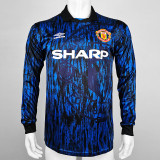 1993 Man Utd Away Long Sleeve Retro Soccer Jersey (长袖)