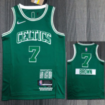 21-22 Celtics BROWN #7 Green City Edition Top Quality Hot Pressing NBA Jersey