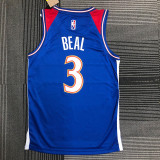 21-22 Wizards BEAL #3 Blue City Edition Top Quality Hot Pressing NBA Jersey