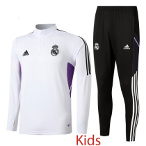 2022 RMA White Kids Half Pull Tracksuit (童装) (半拉链)