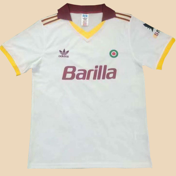 1991-1992 Roma Away Retro Soccer Jersey