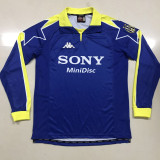1997-1998 JUV Blue Retro Long Sleeve Soccer Jersey (长袖)