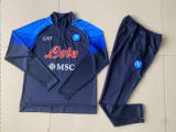 2022 Napoli Dark blue Kids Half Pull Tracksuit (童装) (半拉链)