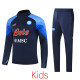 2022 Napoli Dark blue Kids Half Pull Tracksuit (童装) (半拉链)